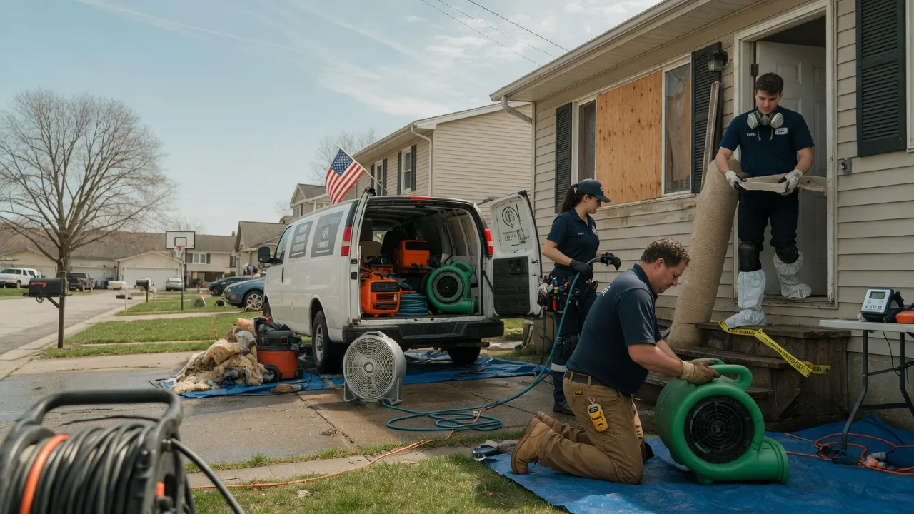 Water Damage Restoration in Parkman, WY near me
